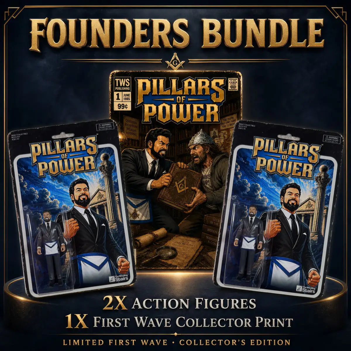 Pillars of Power | John Stone Freemason Action Figure