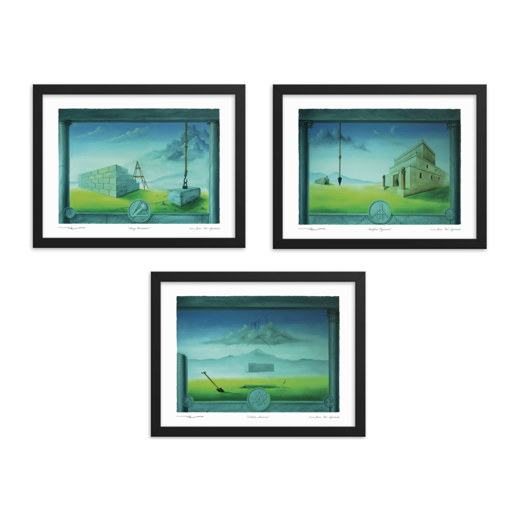 Masonic Pillars Collection | Set of 3
