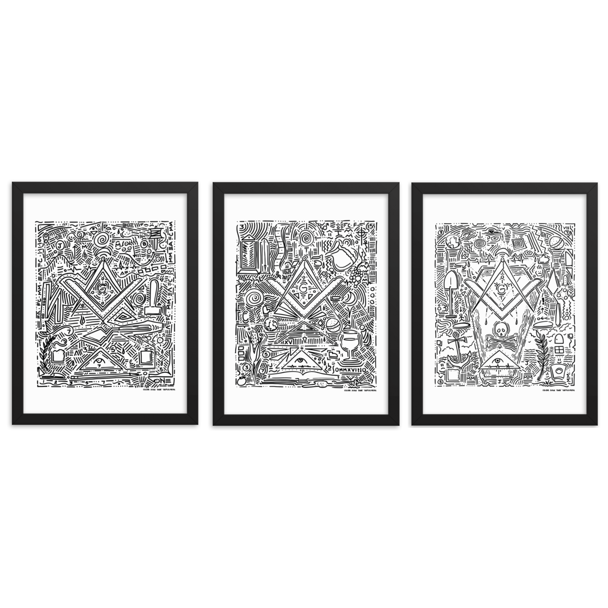 Masonic Pop Art Collection | Set of 3