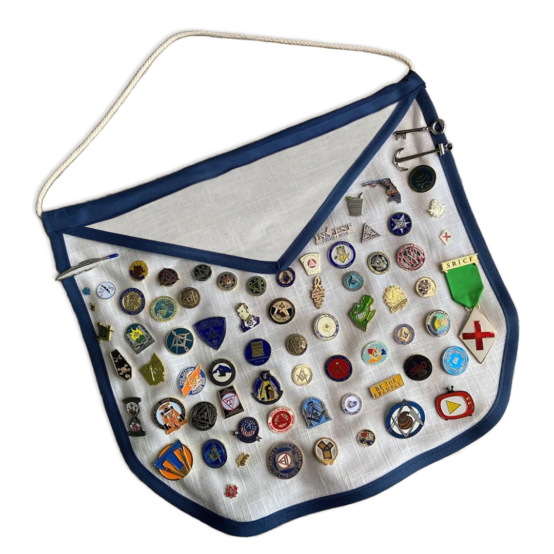 Masonic Pin Display Apron (New Model)