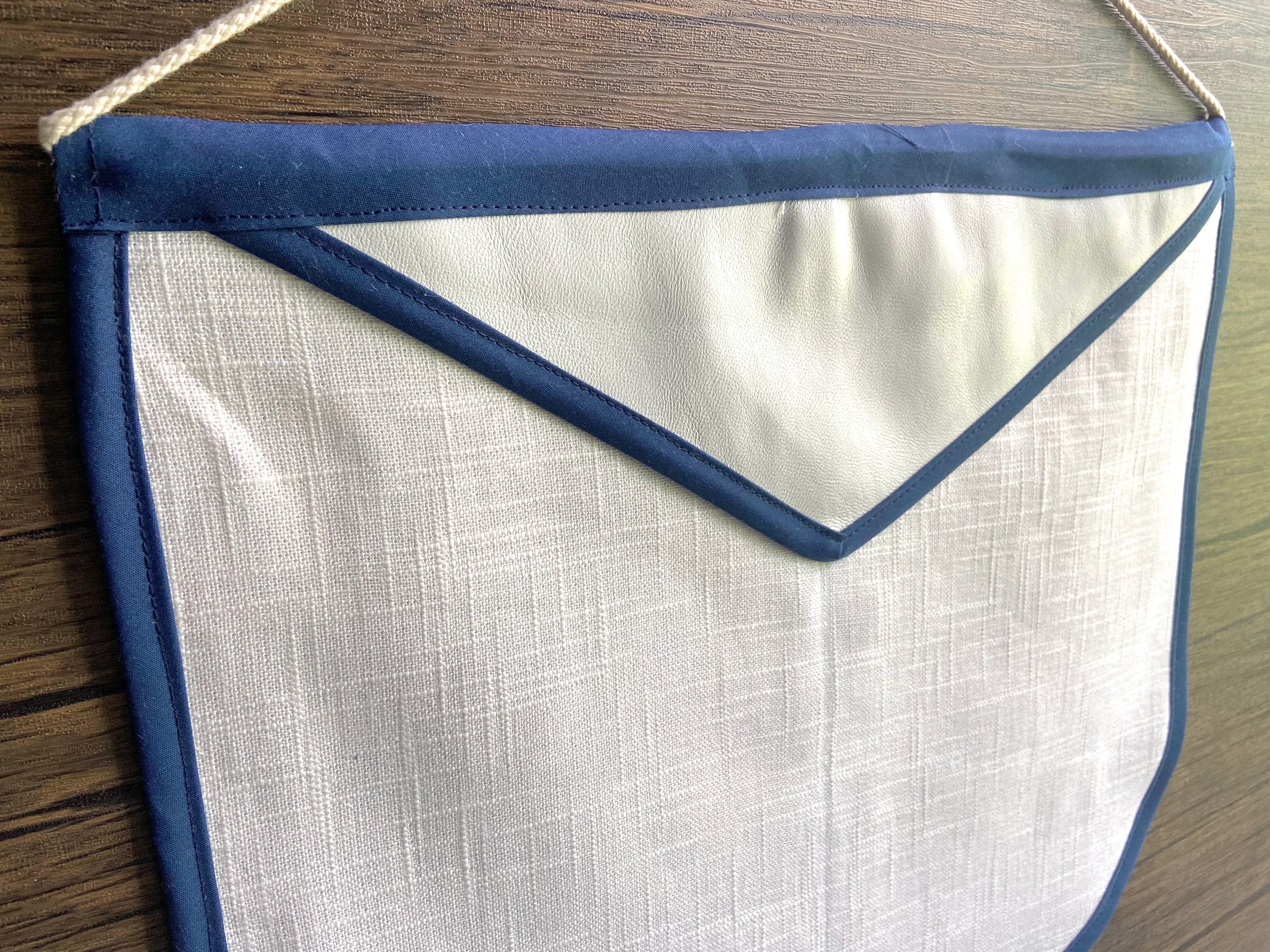 Masonic Pin Display Apron (Lambskin Flap)