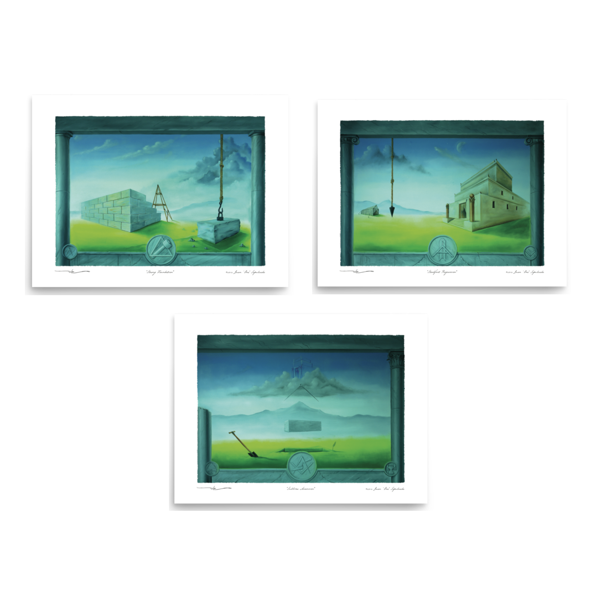 Masonic Pillars Collection | Set of 3