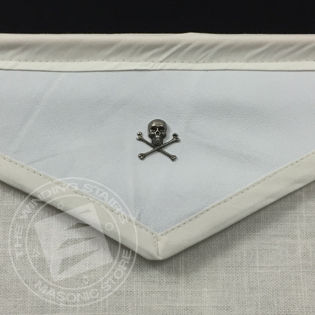 Masonic Pin Display Apron (White)