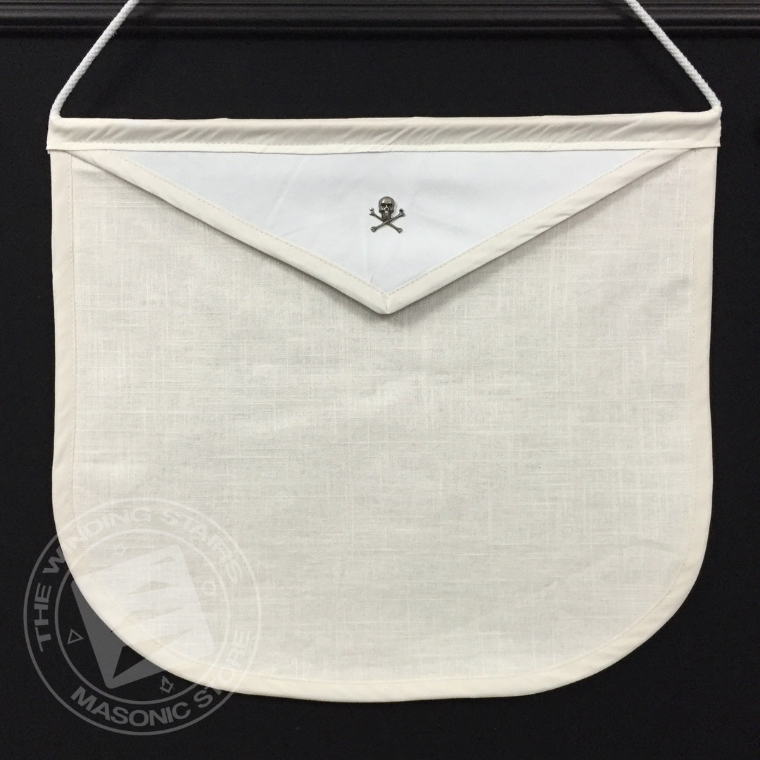 Masonic Pin Display Apron (White)