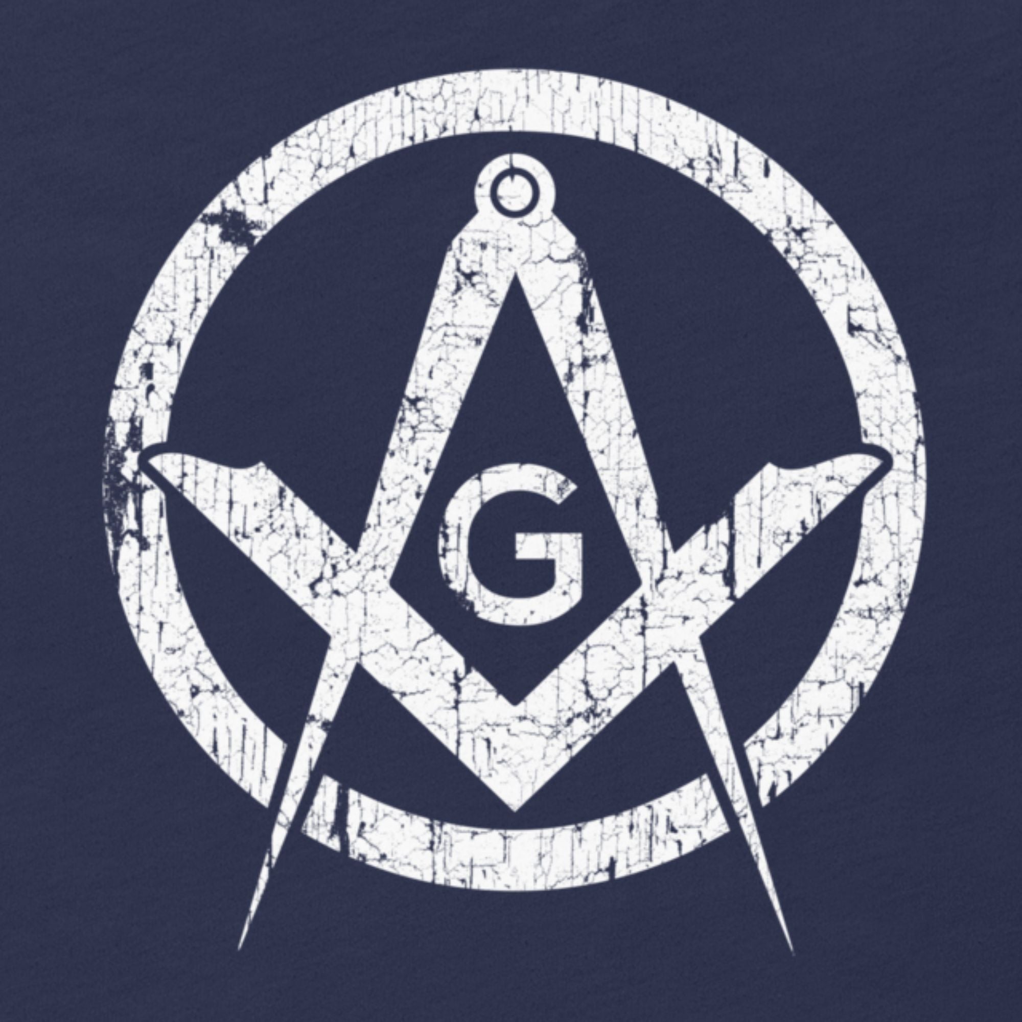 Square and Compass Distressed T-Shirt