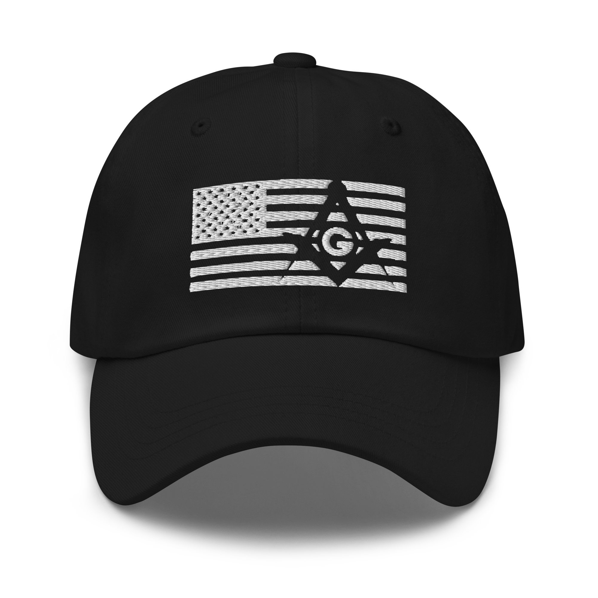 Square and Compass with G and Flag Classic Dad Hat