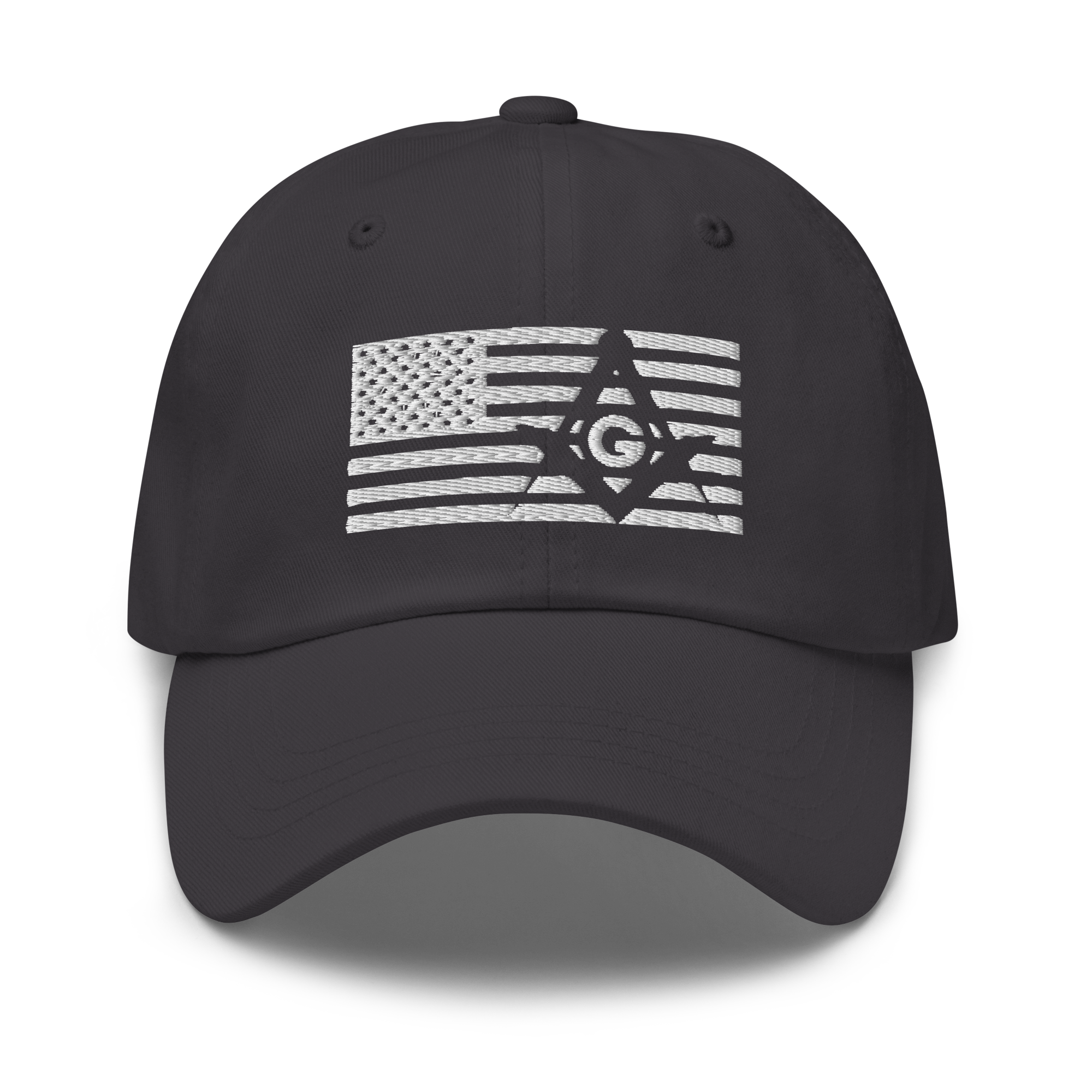 Square and Compass with G and Flag Classic Dad Hat