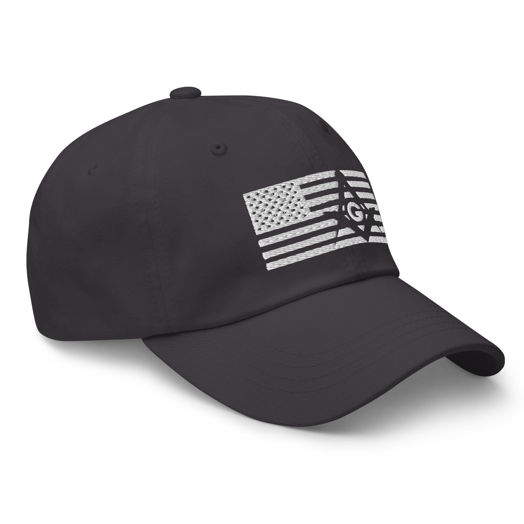 Square and Compass with G and Flag Classic Dad Hat