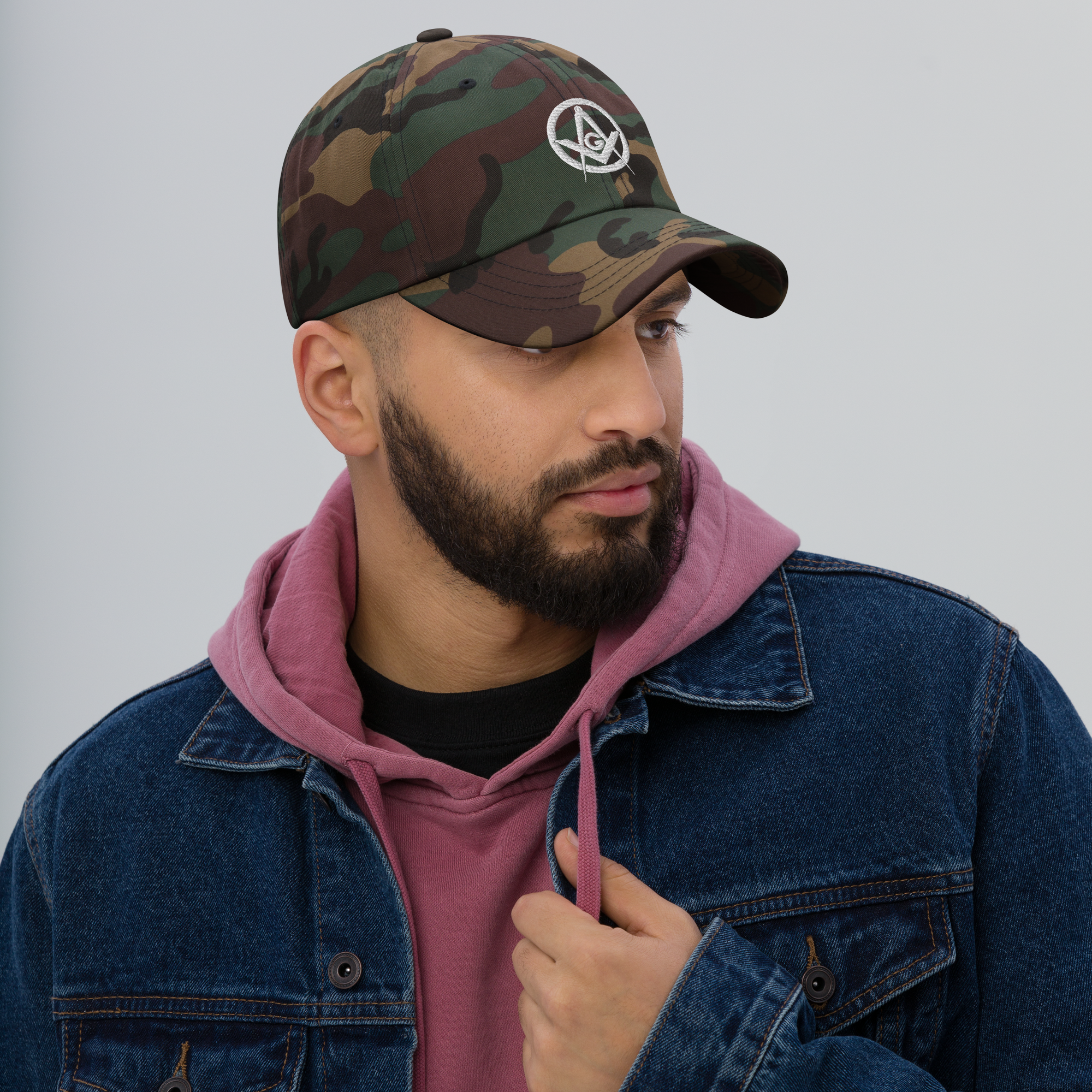 Square and Compass with G Classic Dad Hat