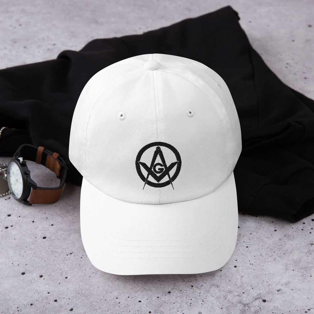 Square and Compass with G Classic Dad Hat