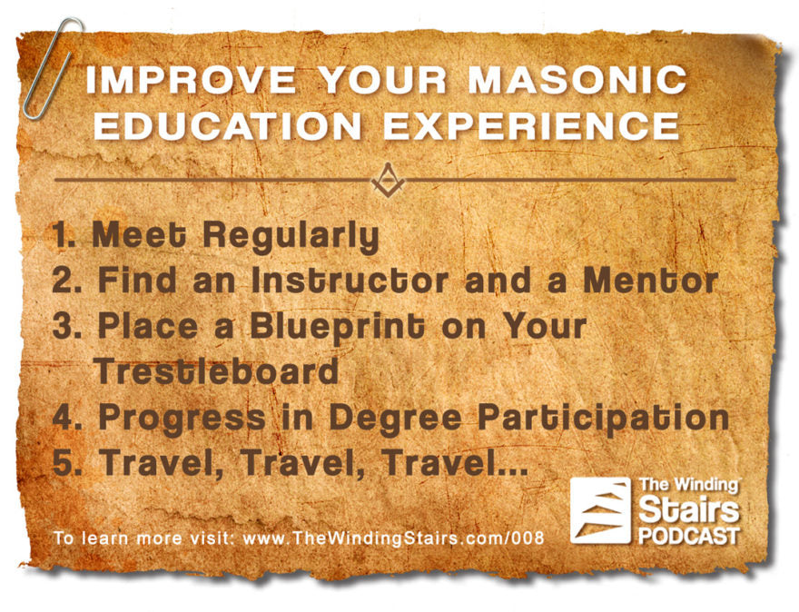 Improving your Masonic Education Experience