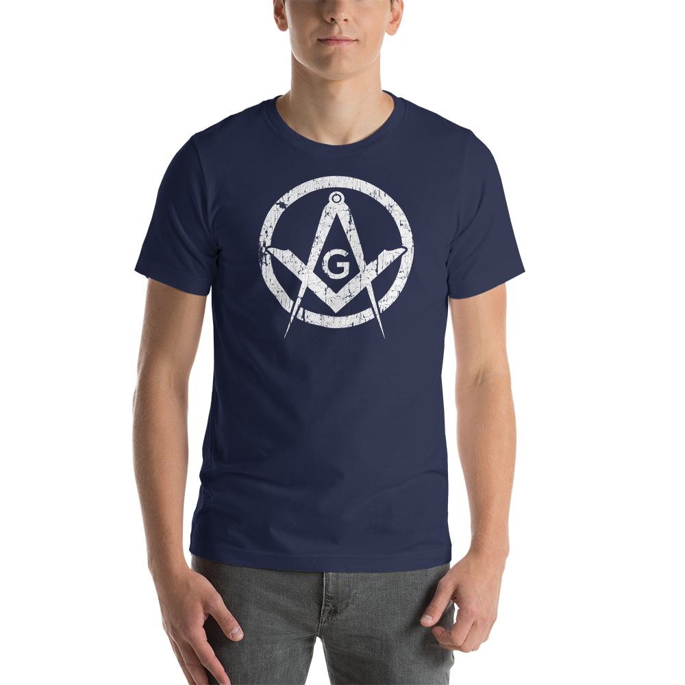 Square and Compass Distressed T-Shirt