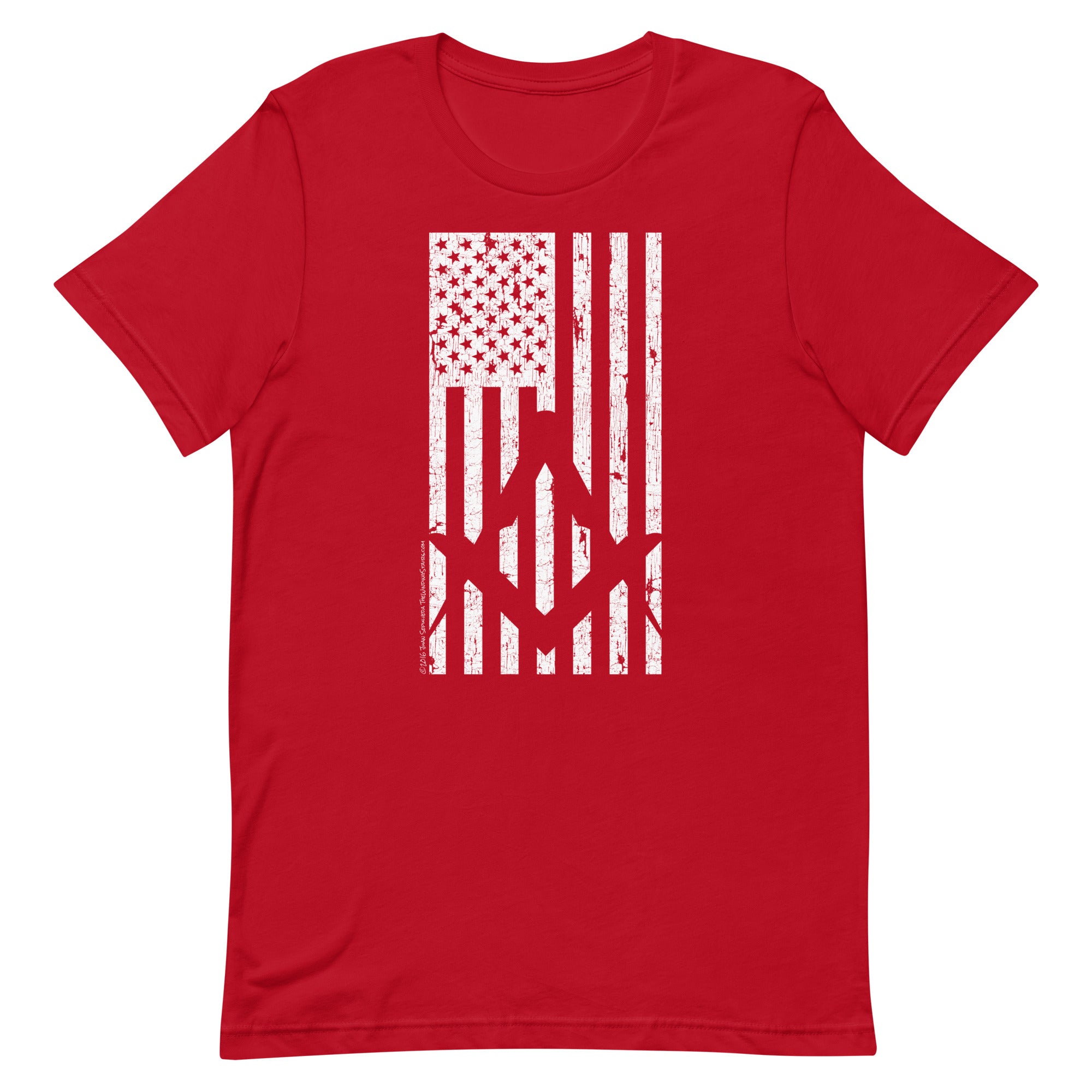 Square and Compass with Flag T-Shirt